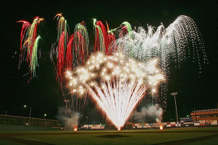 Fireworks at the Arcata Ball Park Courtesy of Matt Filar