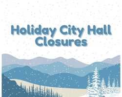 Holiday City Hall Closures
