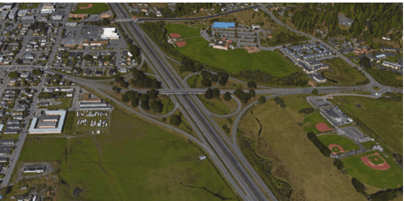 101 & SR-255 Interchange Aerial Image