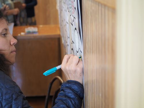 An Engaged Resident Makes Suggestions at the Old Arcata Road Kick Off Workshop