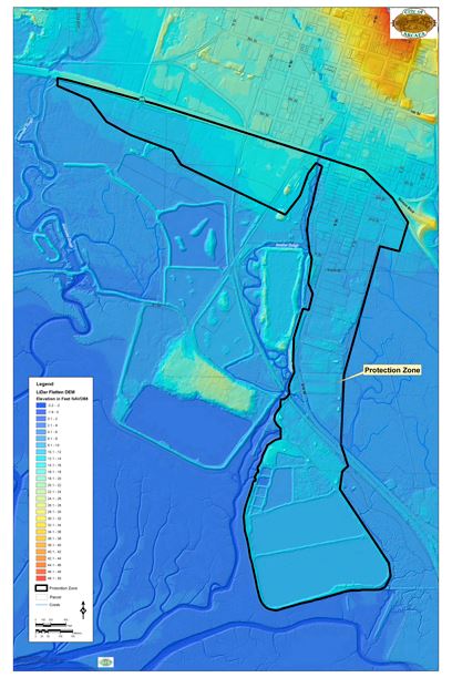 Protection Zone LIDAR Digital Elevation Model 10-3-2017