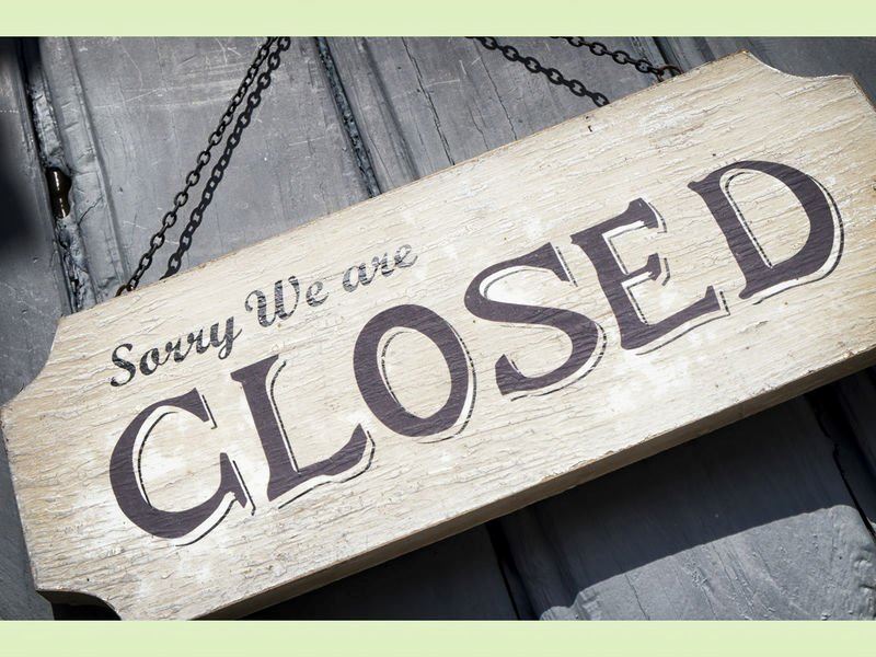 office closure sign