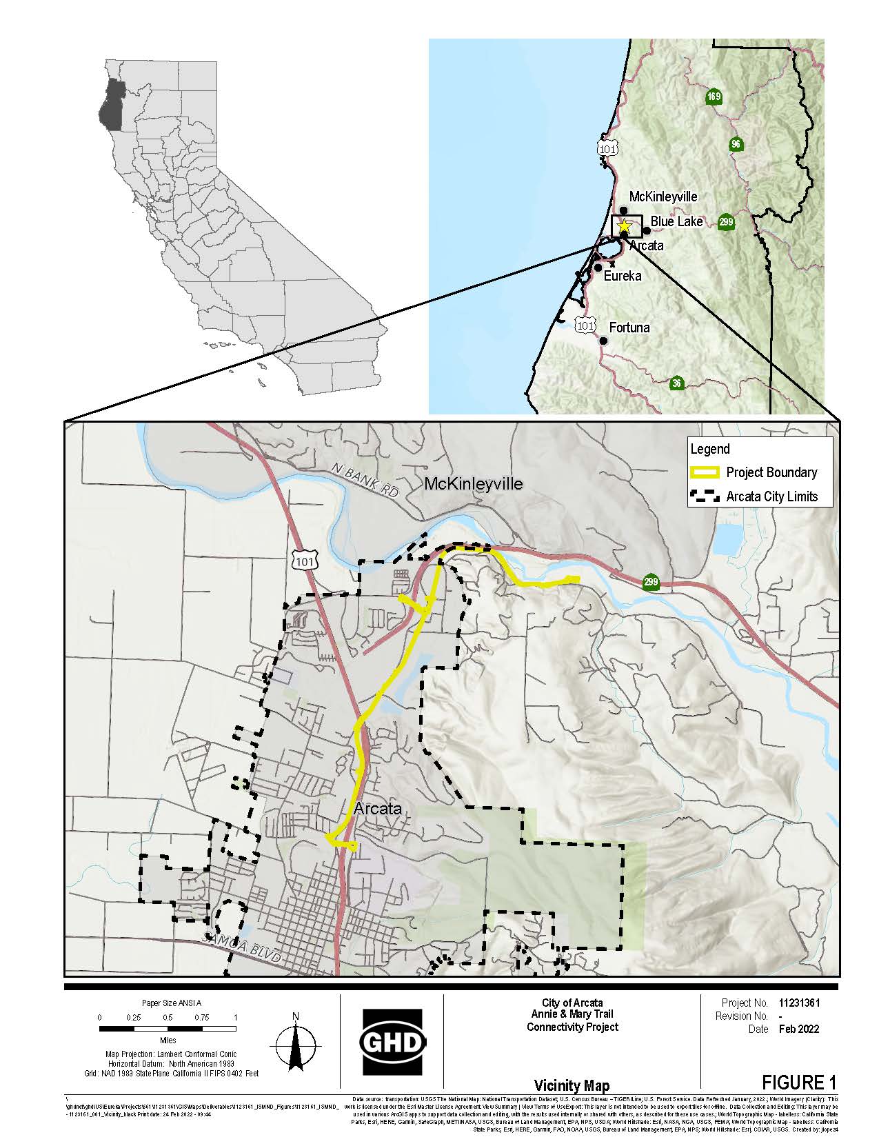 Location map Annie Mary Trail 02.22
