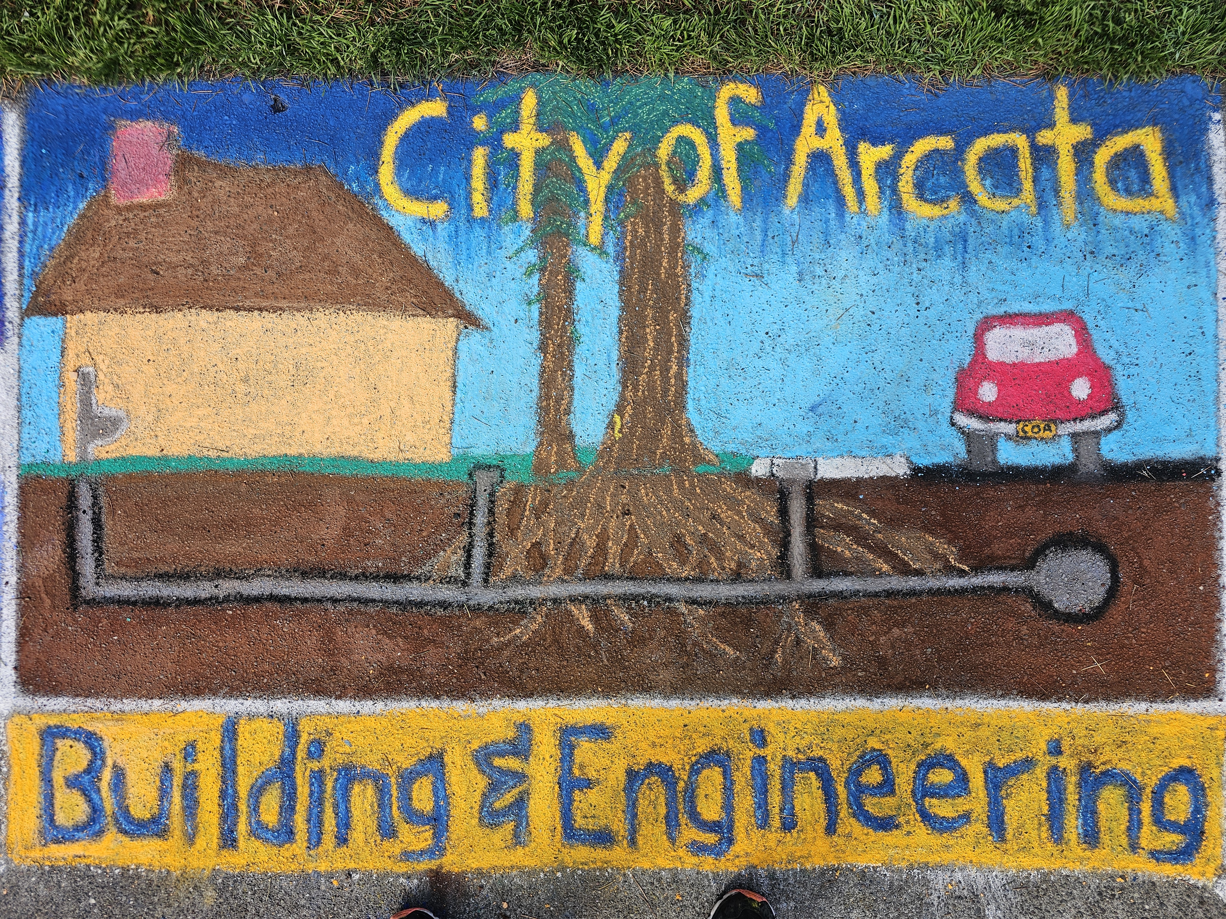 Building and Engineering Division's Pastels on the Plaza 2025 contribution. 