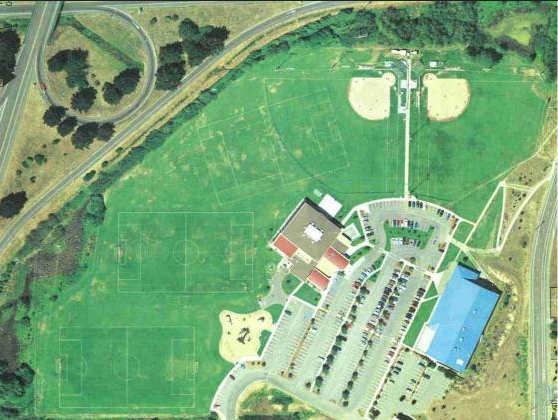 Sports Fields Aerial View
